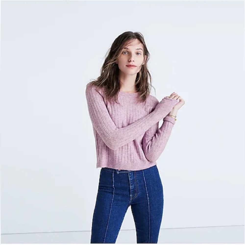 Madewell Bookend Pullover Sweater Size Small